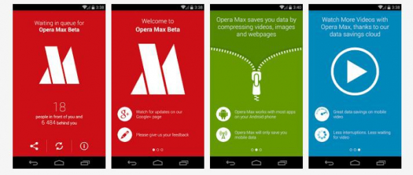 Opera Max может сэкономить до 50% трафика планшета