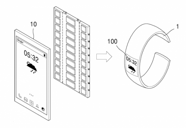Samsung патентует устройство 3 в 1 с гибким экраном