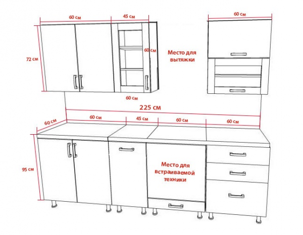Кухонный гарнитур своими руками: чертежи, видео